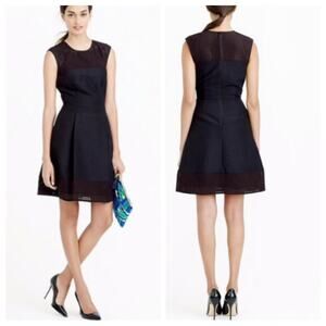 J.Crew Perforated Fit & Flare Dress